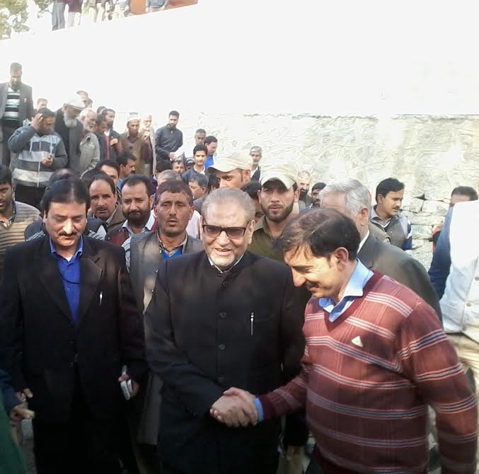 Uri lawmaker Mohammad Shafi in the town on Nov 08, 2016 to take stock of the situation.