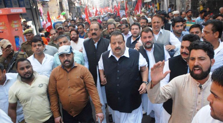D Rana leading NC workers in Jammu