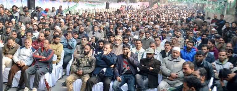 PDP workers in a party convention on November 13, 2016 (KL Image: Meraj Bhat)