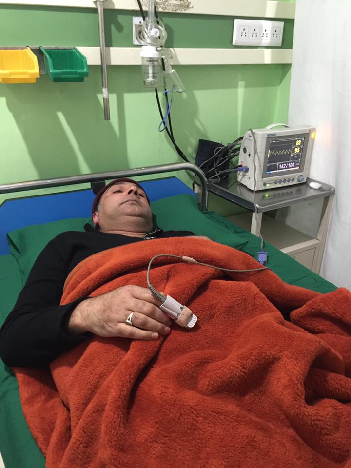 Shahid-ul-Islam hospitalized at Florence Hospital Srinagar.