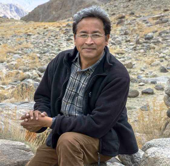 Engineer Sonam Wangchuk, the man who was Phunsukh Wangdu, a role that Aamir Khan played in his film 3 Idiots