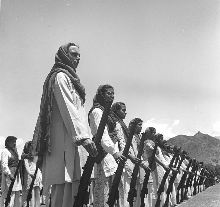 Hamla Awar Khabardaar: Womens Defence Corps in Kashmir, a 1947 photograph