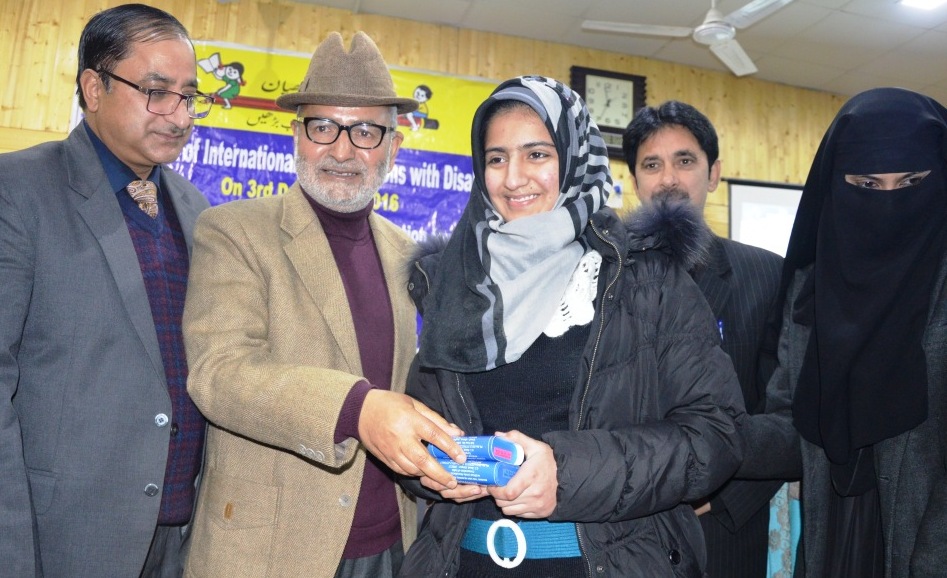Education Minister distributed hearing aids among students to mark the start of implementing schemes for specially abled children