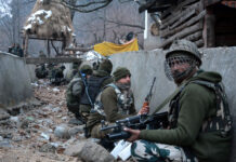 Three militants killed in Pakherpora gunfight, operation in progress: Army (KL Image: Shah Hilal)