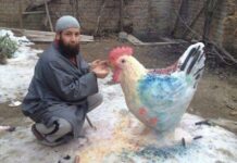 In pictures: Snow art and artists of Kashmir