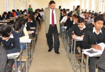 Altaf Bukhari visits Examination centres, inspects arrangements