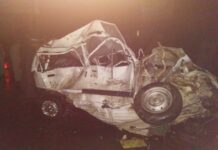CRPF vehicle hits maruti car in Nishat; one dies, two injured