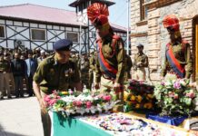Floral tributes paid to slain constable at DPL