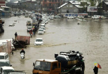 Jehlum flows at 16.45 feet in Srinagar