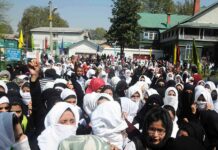 Braid Chopping: Women’s College Srinagar students hold protests