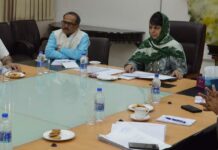 Mehbooba for early completion of protection works on Jhelum, revival of water transport
