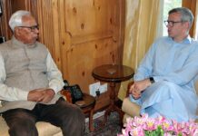 Omar Abdullah meets Governor