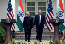 Has India’s Foreign Policy In 2025 Reached The Limits of Strategic Autonomy? PM Narendra Modi and US president Donald Trump arrive at a joint presser after the duo hold bilateral meeting on June 26, 2017 in Washington DC.