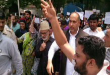 NC holds anti-government rally in Srinagar
