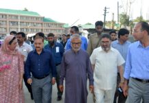 Naeem Akhtar, Altaf Bukhari visit LD Hospital