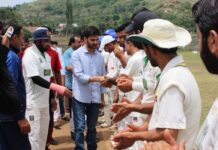 Secretary Sports Council reviews sports activities in Chrar, Sopore