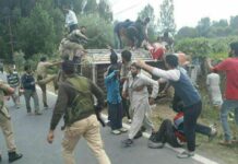 Bus turtles upside down in Seer Islamabad, 11 injured