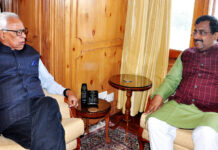 Ram Madhav meets Governor Vohra
