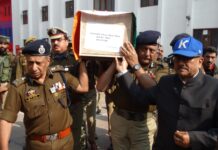 Hajin gunfight: Wreath laying ceremony for slain policeman held at DPL Srinagar