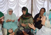 Chief Minister visits Sopore, condoles with Atiqa Bano’s family