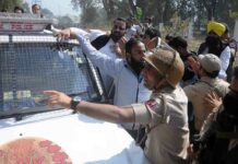 National Conference youth wing holds protest against braid-chopping in Srinagar