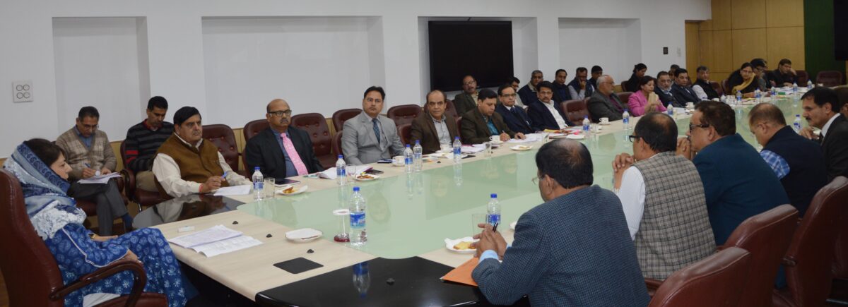 Chief Minister, Mehbooba Mufti chaires high level meeting of administrative Secretaries at Jammu- 22