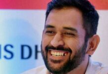 MS Dhoni in Srinagar, interacts with students at Army Public School