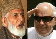 Geelani’s double standards exposed, says National Conference