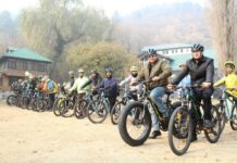 Valley Weekend: Secy Tourism flags off MTB, hiking events to Shankaracharya hill