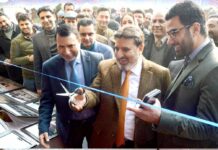 Altaf Bukhari inaugurates annual book exhibition at SPHS School