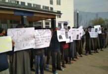 KU students protest against militant killings