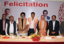J&K Bank Chairman & National President PHD Chamber felicitated by Hotel & Restaurant Association Katra