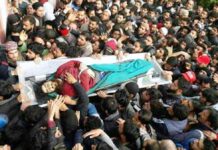 Hundreds gather for funeral of slain Soura militant