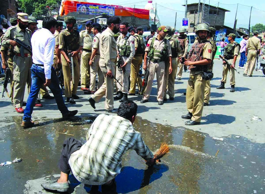 1 Cover Story J&K Police on Job