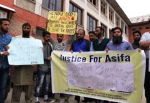 #Kathua: J&K RTI Movement, Civil society protests in Srinagar, seek punishment for Asifa’s killers