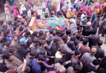 Multiple rounds of funeral prayers held for slain militant in Pulwama