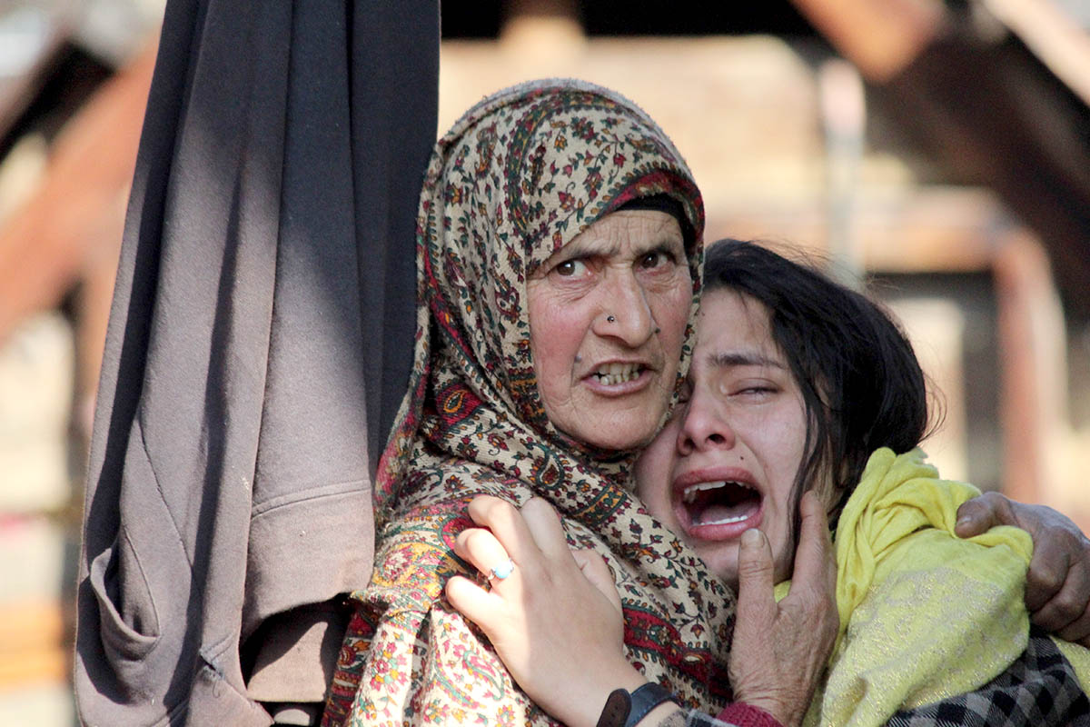 Handwara Women wailing over death