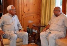 BJP’s Vice President Avinash Rai Khanna meets Governor