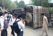 School kids have narrow escape as bus turns turtle in Uri