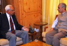 Dineshwar Sharma meets Governor
