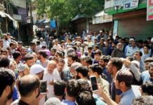 Er Rasheed visits Tangdhar, seeks relief package on Leh cloudburst pattern