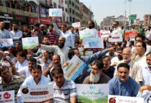 Article 35 A: Kashmir trade bodies protest in Srinagar