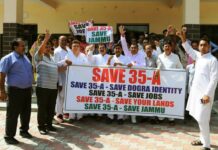 NC SC Cell stages protests in favour of Article 35A