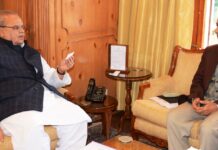 Dineshwar Sharma meets Governor