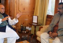 Ram Madhav meets Governor