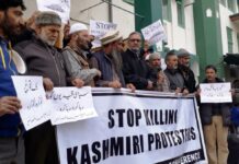Hurriyat (G) protests against ‘human rights violations’ in Kashmir