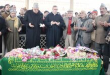 NC leaders visit Sheikh Abdullah’s grave, offer Fateha