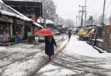 Fresh snowfall in parts of Kashmir, minimum temperature rises