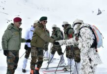 GOC Fire and Fury Corps visits Siachen