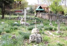 Christian cemetary in Sheikh Bagh near city centre where Robert Thrope is buried.
